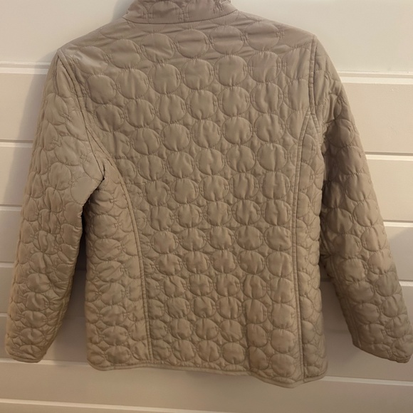 Quilted Jacket Light Weight Beige Size Small - Picture 3 of 3